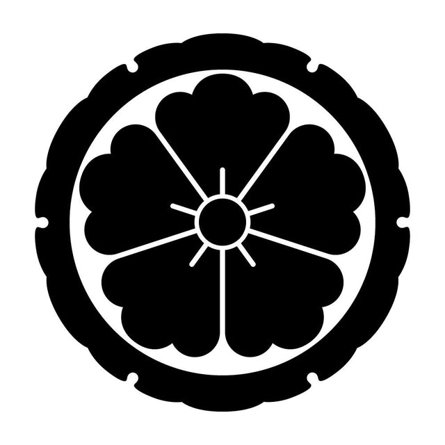 外雪輪に唐花紋