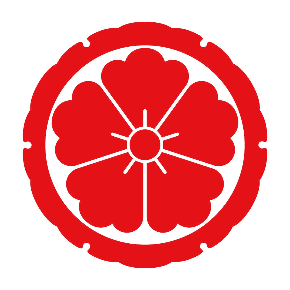 外雪輪に唐花紋 8