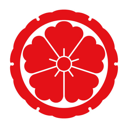 外雪輪に唐花紋 8