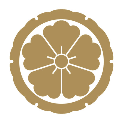 外雪輪に唐花紋 9
