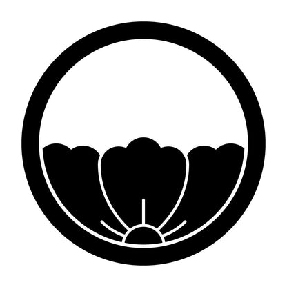 中輪に覗き唐花紋