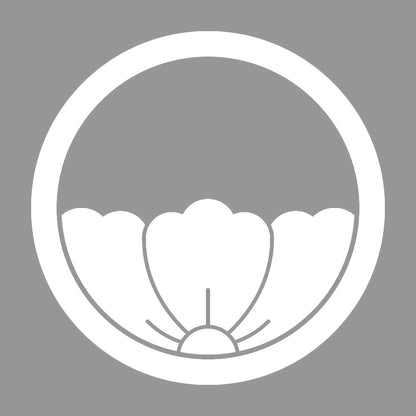 中輪に覗き唐花紋 7
