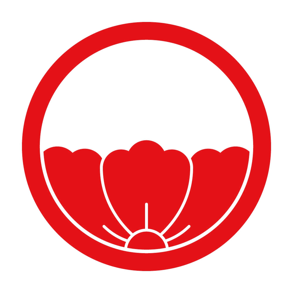 中輪に覗き唐花紋 8