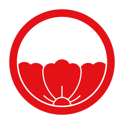 中輪に覗き唐花紋 8
