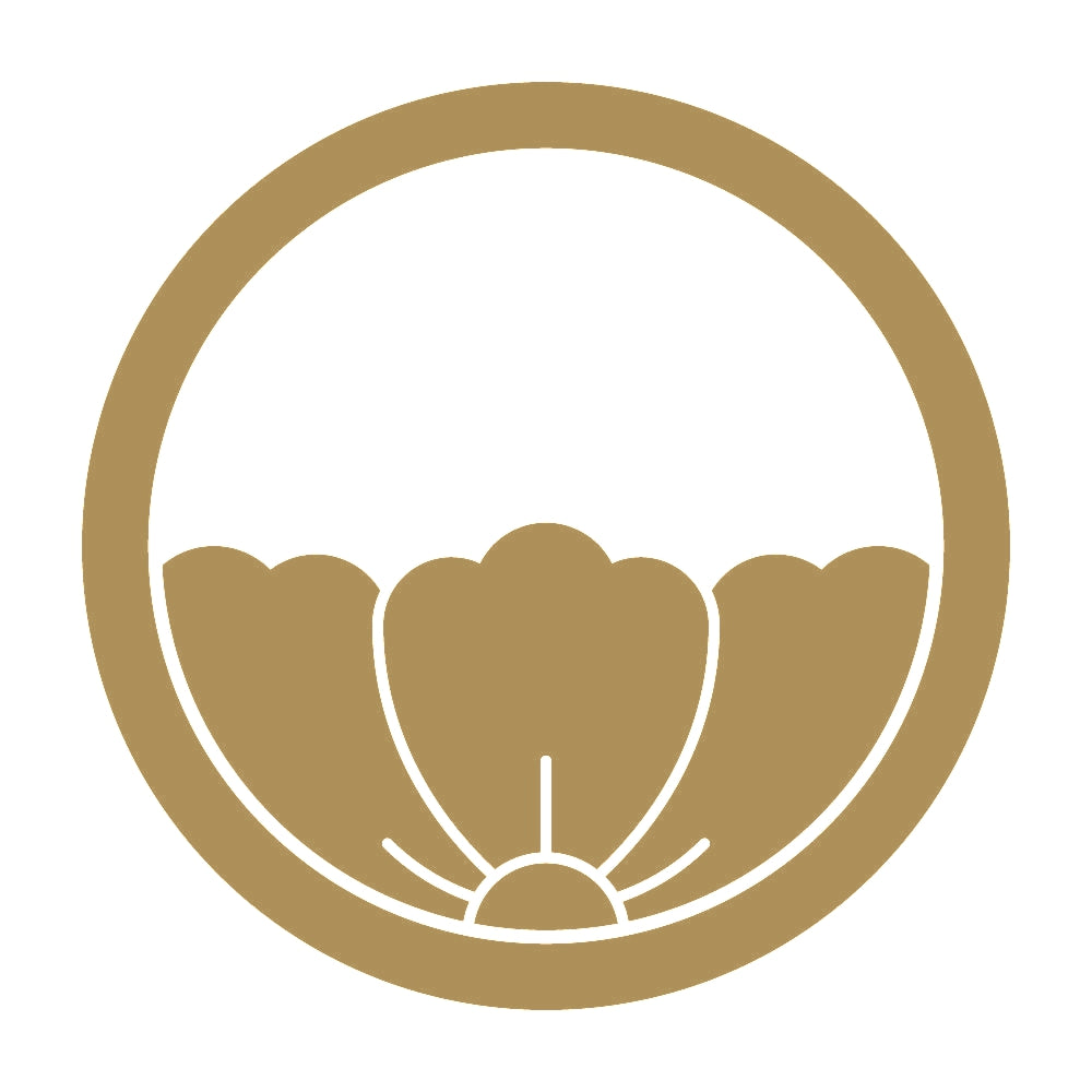 中輪に覗き唐花紋 9