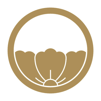 中輪に覗き唐花紋 9