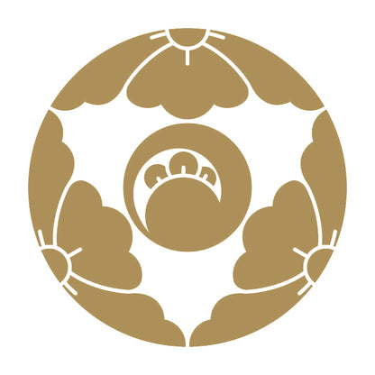 三つ割り唐花に丁子巴紋 9