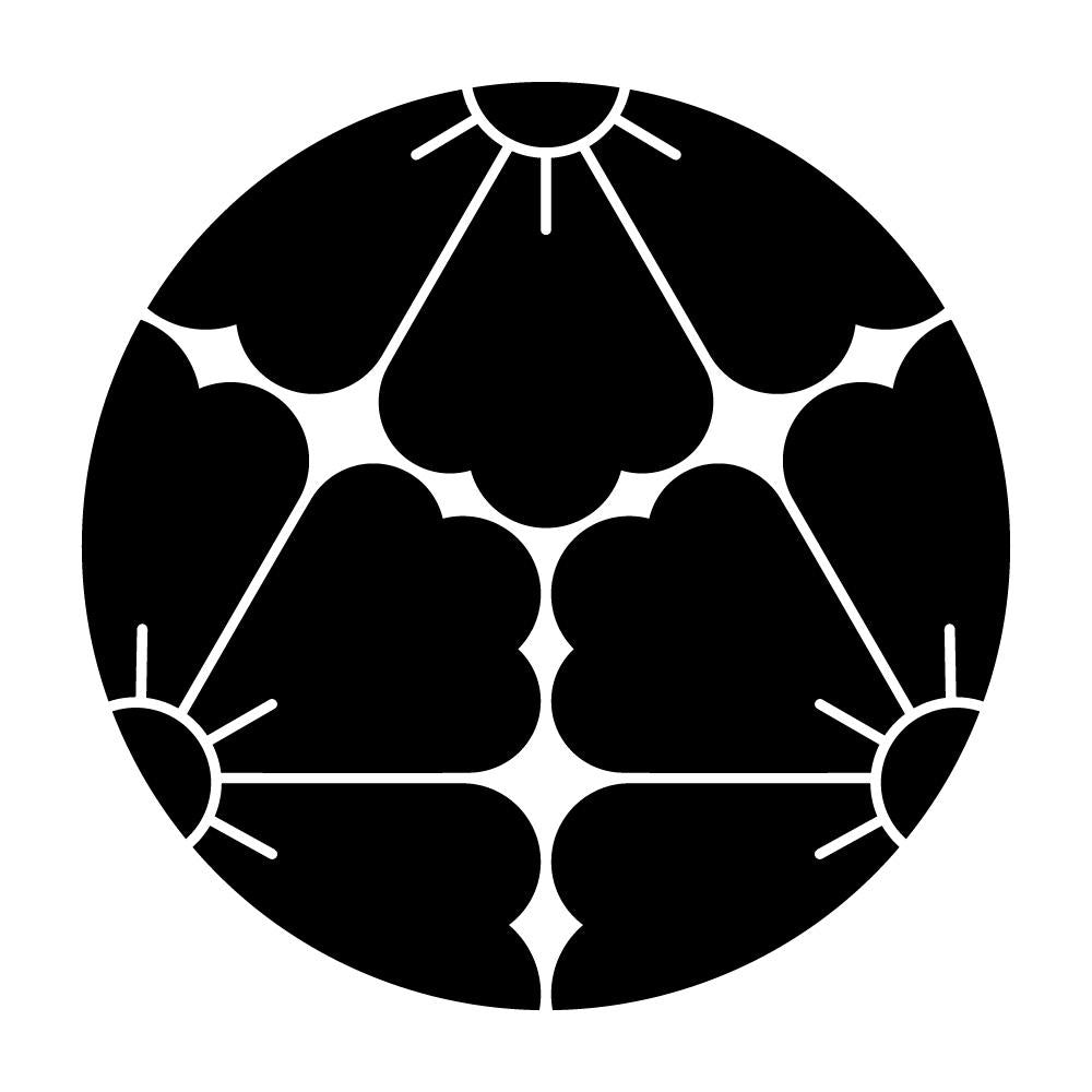 三つ割り唐花紋
