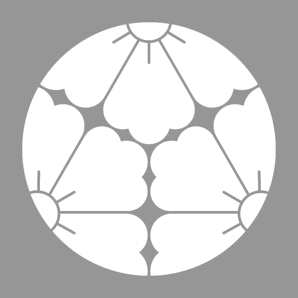 三つ割り唐花紋 7