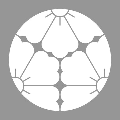 三つ割り唐花紋 7