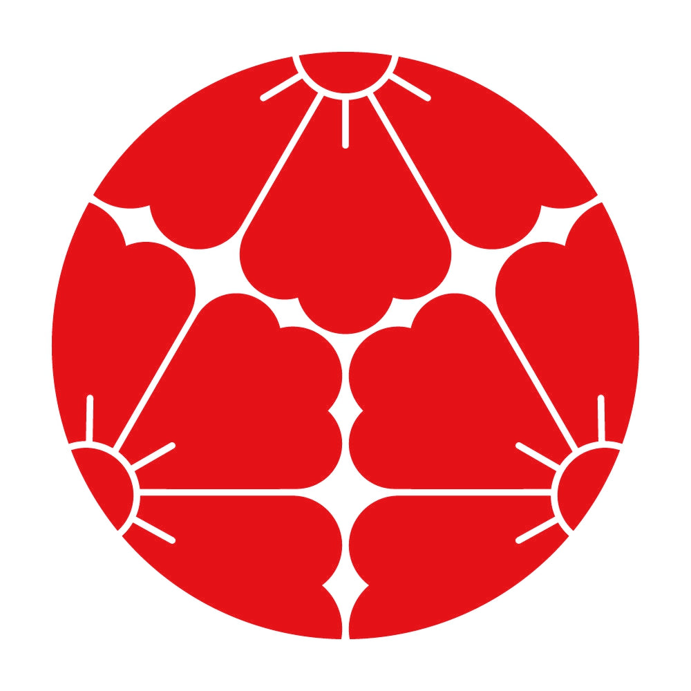 三つ割り唐花紋 8