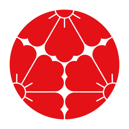三つ割り唐花紋 8