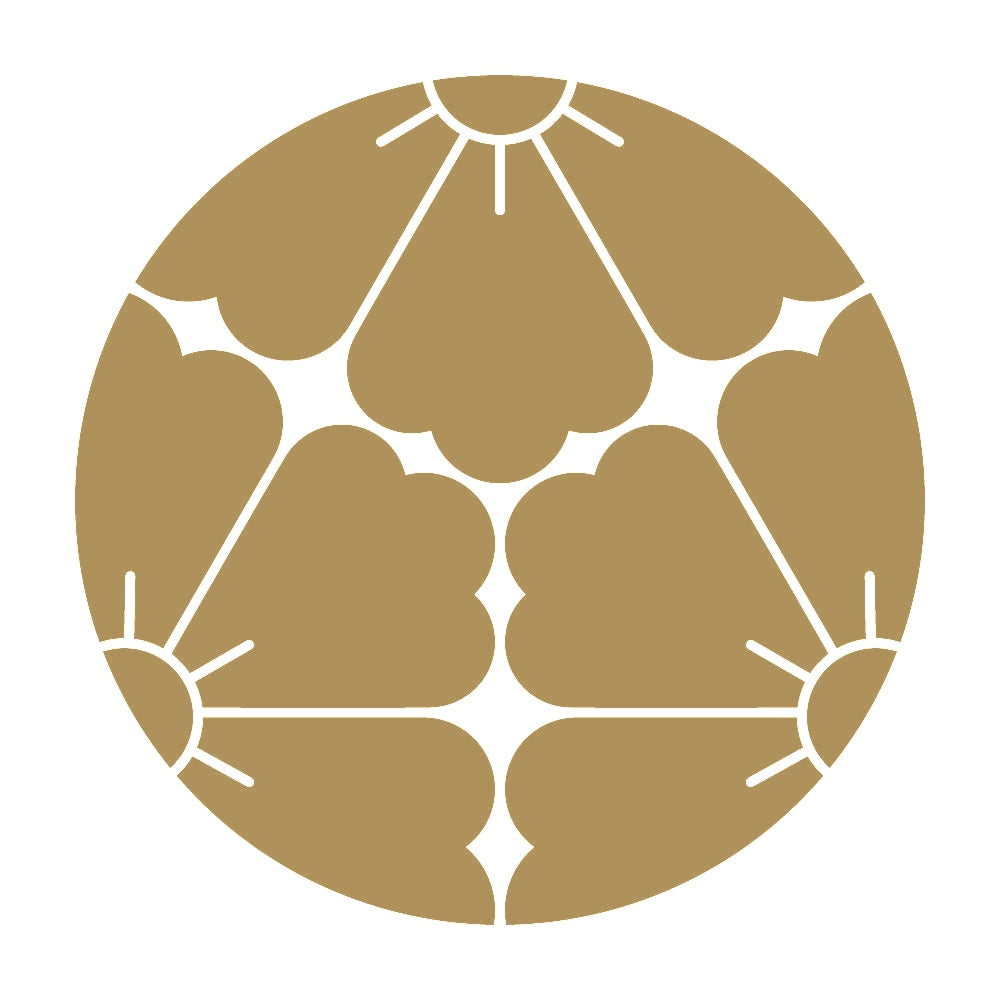 三つ割り唐花紋 9