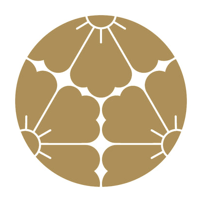三つ割り唐花紋 9