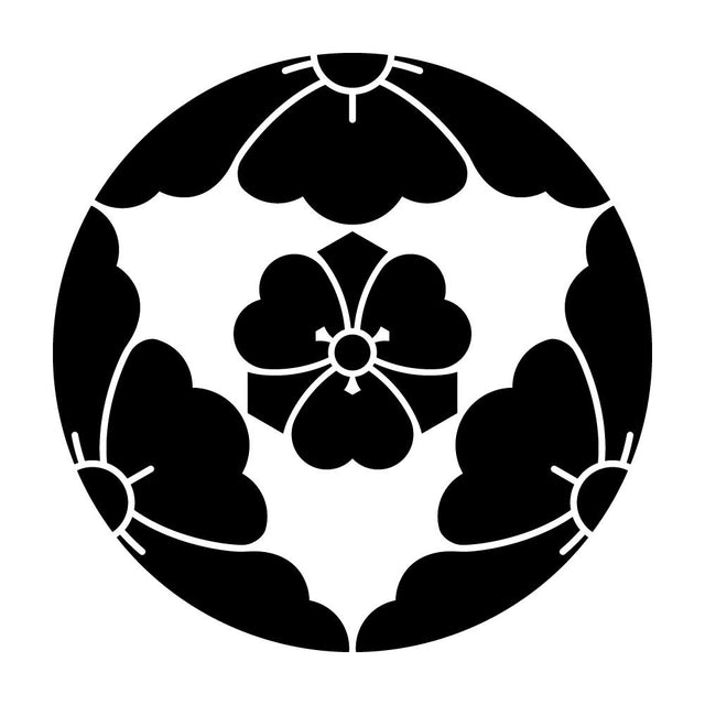 三つ割り唐花に剣片喰紋