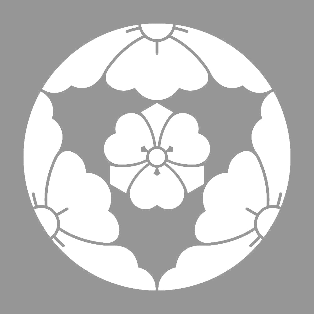 三つ割り唐花に剣片喰紋 7