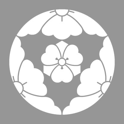 三つ割り唐花に剣片喰紋 7