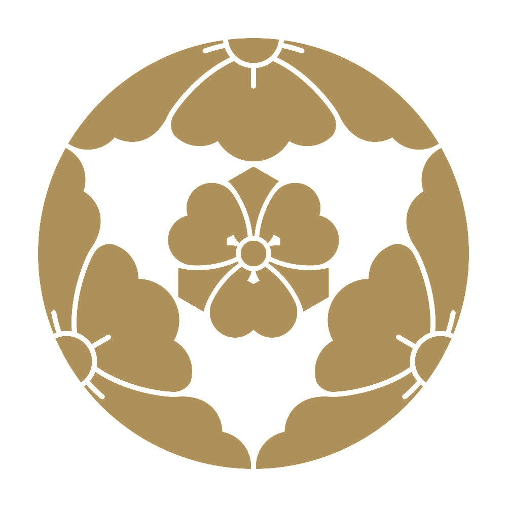 三つ割り唐花に剣片喰紋 9