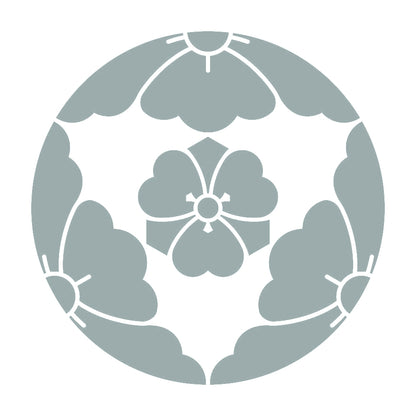 三つ割り唐花に剣片喰紋 10