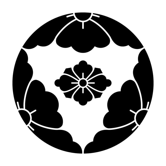 三つ割り唐花に剣花菱紋
