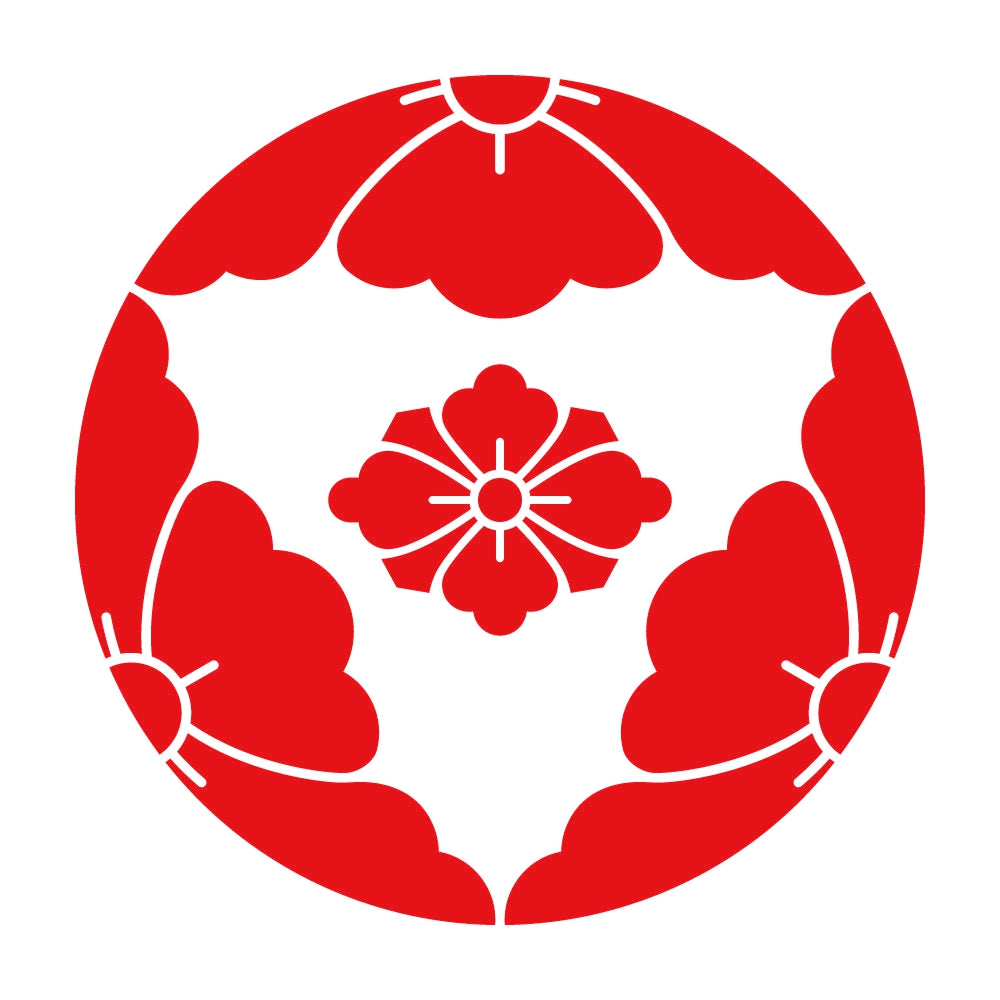 三つ割り唐花に剣花菱紋 8