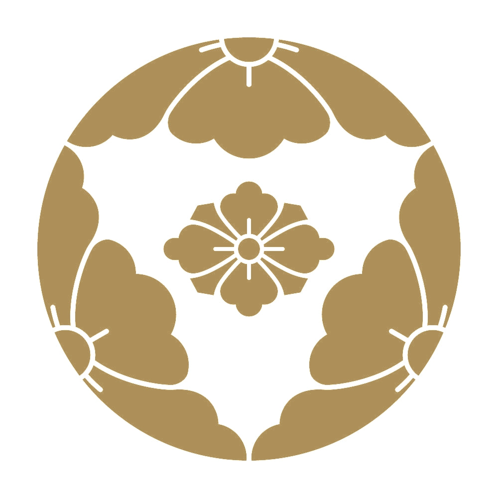 三つ割り唐花に剣花菱紋 9