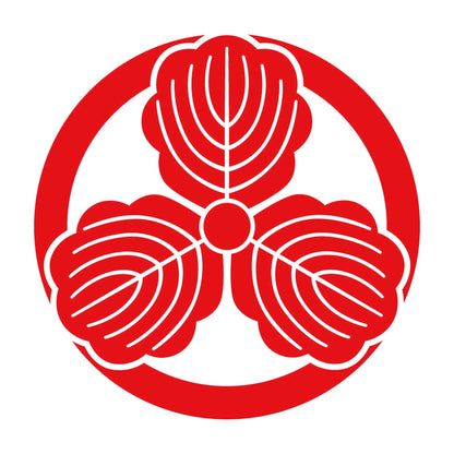 丸に出三つ柏紋 8