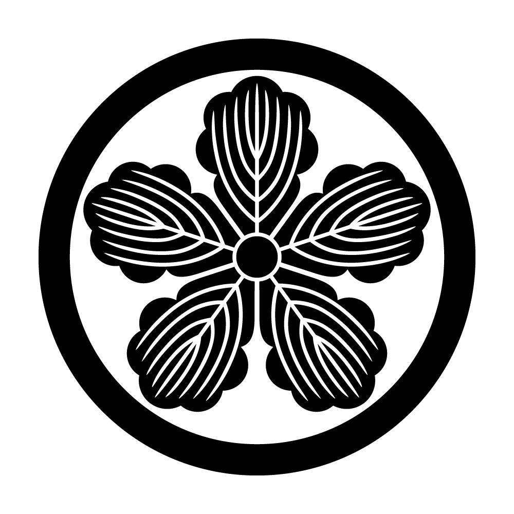 中輪に五つ柏紋