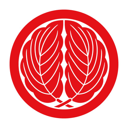 丸に抱き柏紋 8