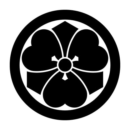 丸に剣片喰紋