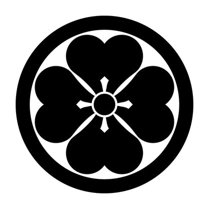 丸に四つ片喰紋