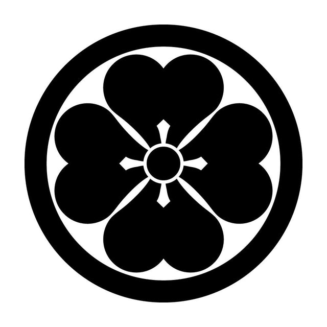 丸に四つ片喰紋