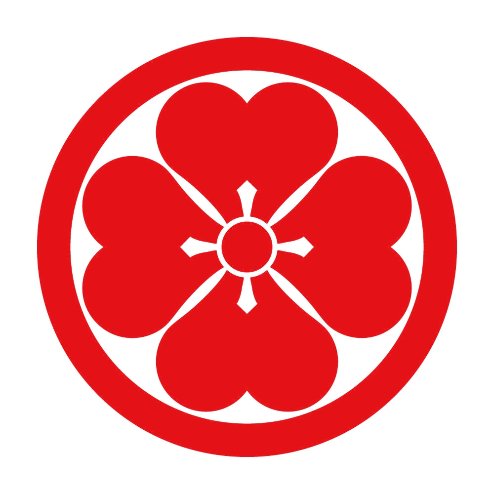 丸に四つ片喰紋 8