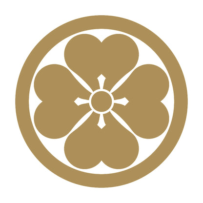 丸に四つ片喰紋 9