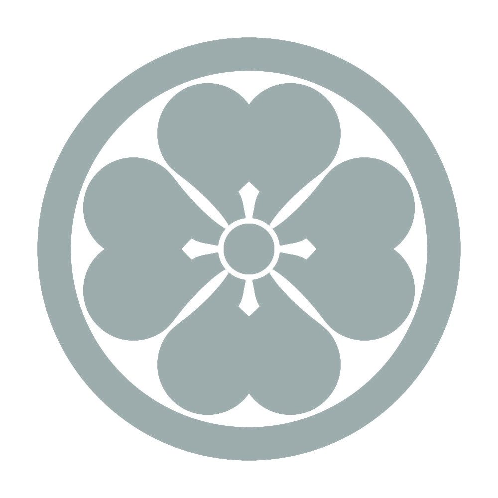 丸に四つ片喰紋 10