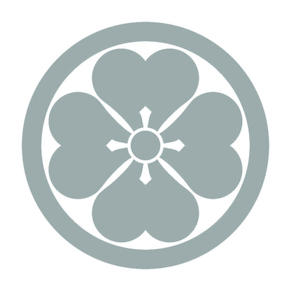 丸に四つ片喰紋 10