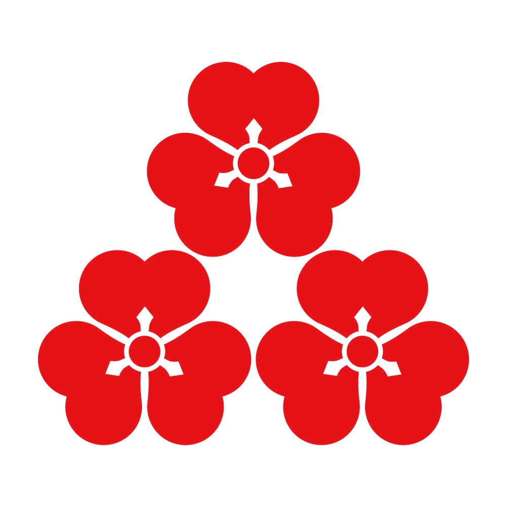 三つ盛り片喰紋 8