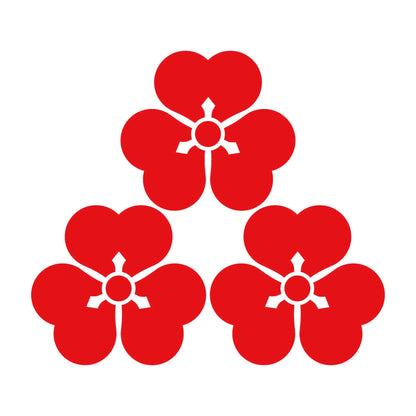 三つ盛り片喰紋 8