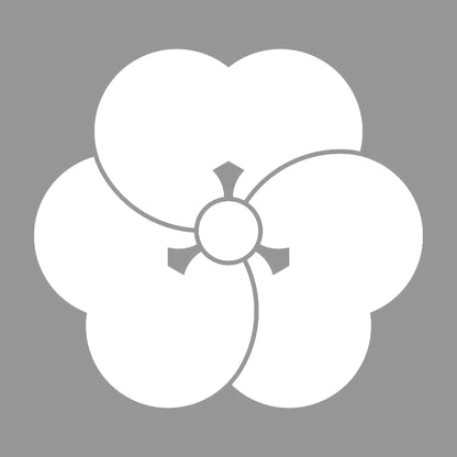 捻じ片喰紋 7