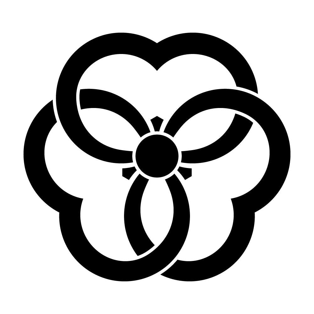 中陰結び片喰紋