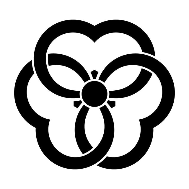 中陰結び片喰紋