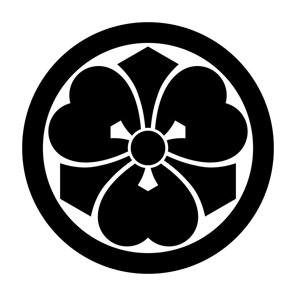 丸に離れ剣片喰紋