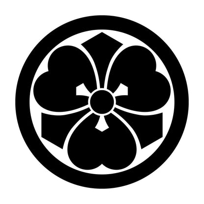 丸に離れ剣片喰紋