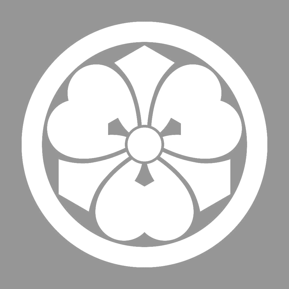 丸に離れ剣片喰紋 7
