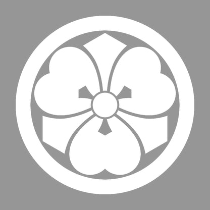 丸に離れ剣片喰紋 7