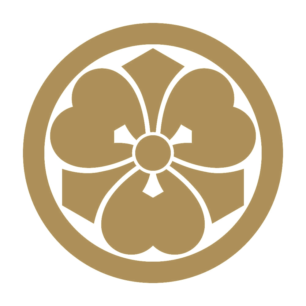 丸に離れ剣片喰紋 9