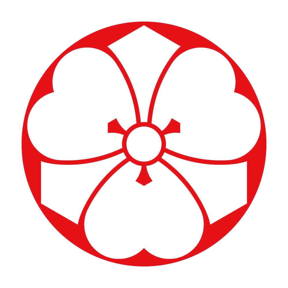 石持ち地抜き剣片喰紋 8