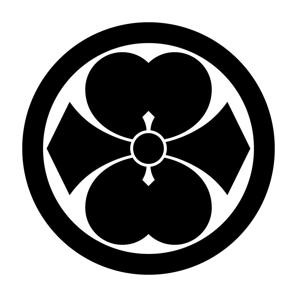 丸に二つ割り剣片喰紋