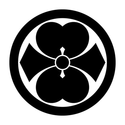 丸に二つ割り剣片喰紋