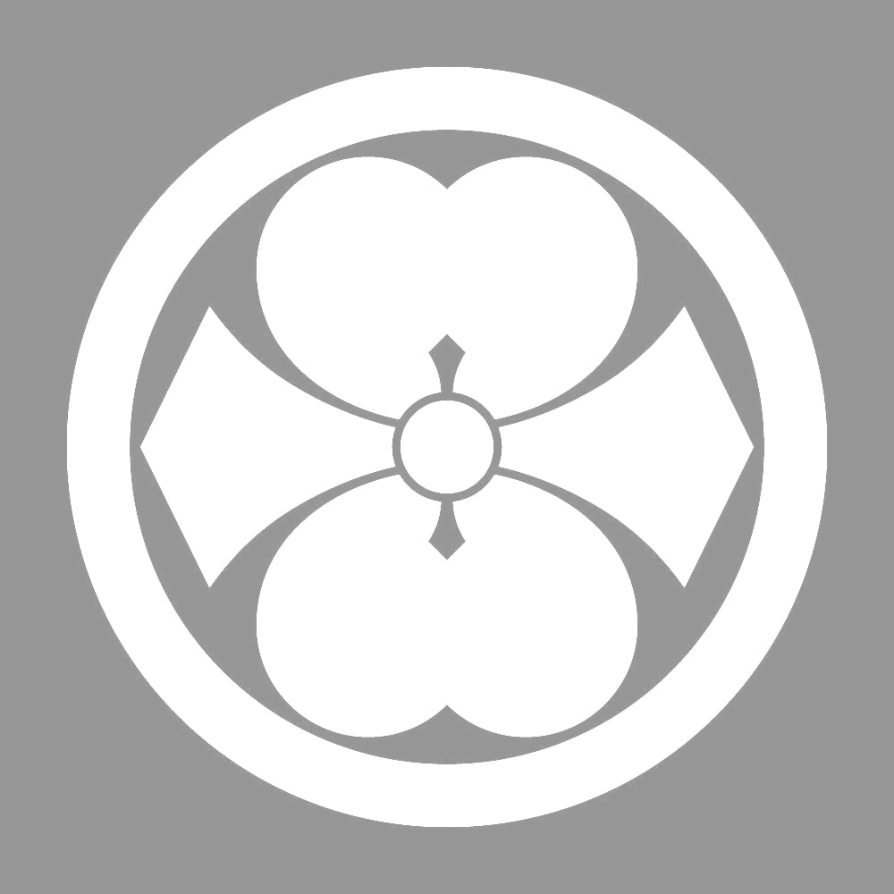 丸に二つ割り剣片喰紋 7